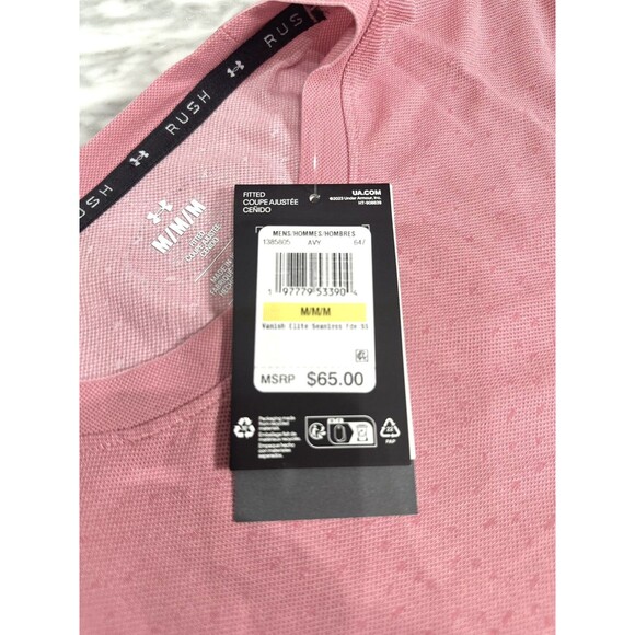 Under Armour Vanish Elite Seamless Fade Jersey top Prime Pink Men’s Medium NEW - Picture 9 of 10